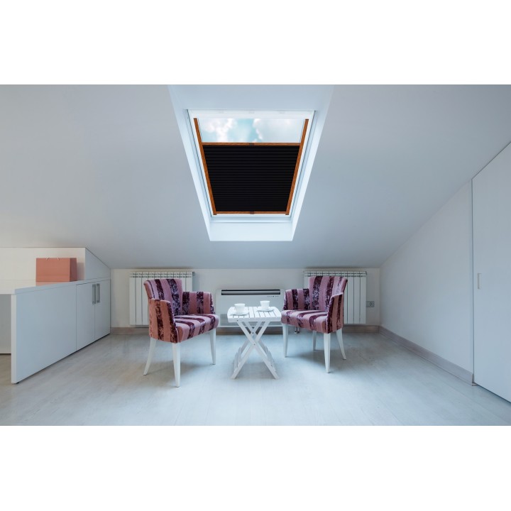 Plisa dachowa Soft Zaciemniająca Soft Czarna 6086