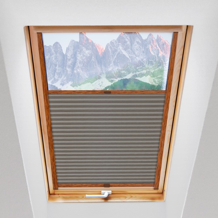 Plisa dachowa Fair Reflex Przyciemniająca Szara 2370