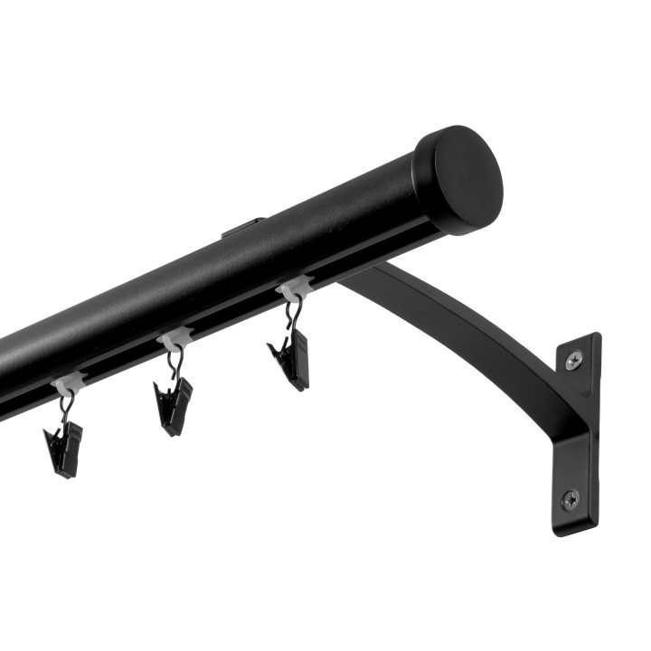 Karnisz szynowy aluminiowy 28 mm okrągły | rolety.eu