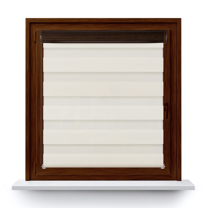 Roleta w kasecie PCV Dzień Noc Przyciemniająca Bahama XV z prowadnicą Kremowa Bh1508