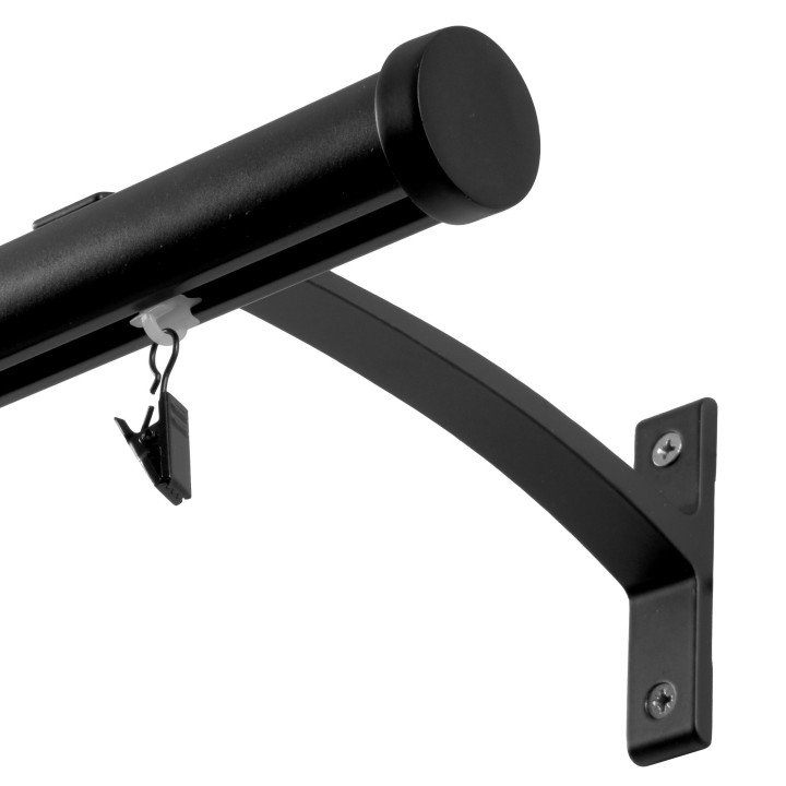 Karnisz szynowy aluminiowy 28 mm okrągły | rolety.eu