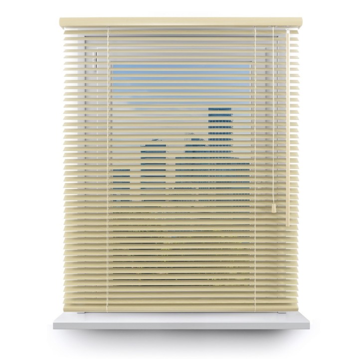 Żaluzja drewniana 25mm ecru