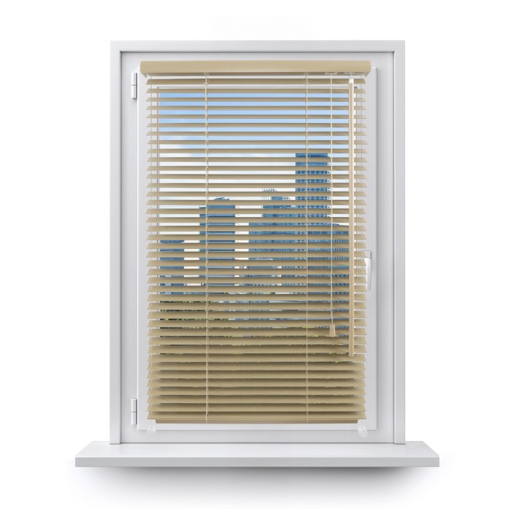 Żaluzja drewniana 25mm jasny beż