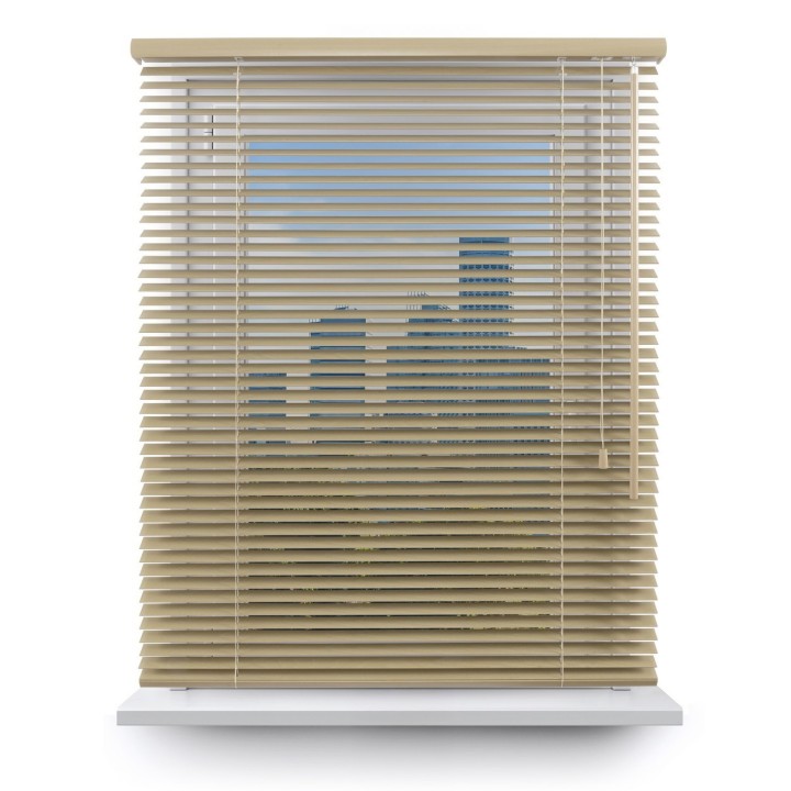 Żaluzja drewniana 25mm jasny beż