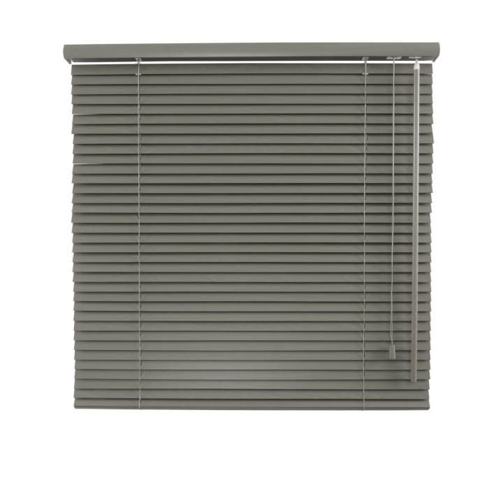 Żaluzja drewniana 25mm ciemny szary