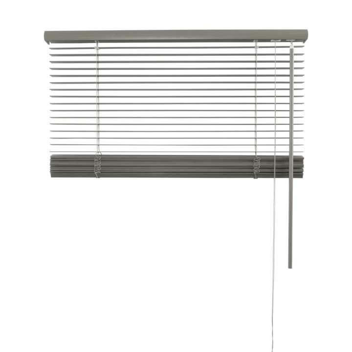 Żaluzja drewniana 25mm ciemny szary