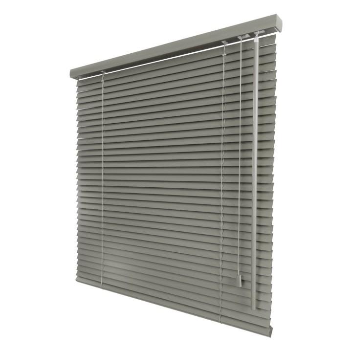 Żaluzja drewniana 25mm ciemny szary