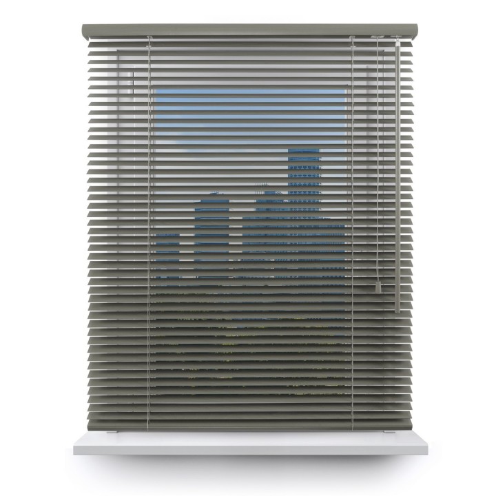 Żaluzja drewniana 25mm ciemny szary