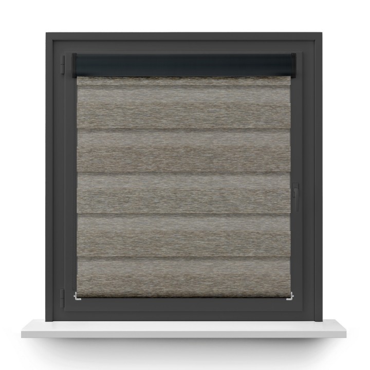 Roleta w kasecie PCV Dzień Noc Przyciemniająca Bahama XV z prowadnicą Brązowa Bh1505