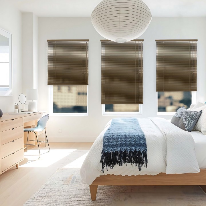 Żaluzja drewniana 25mm wiśnia