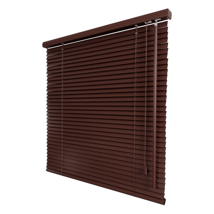 Żaluzja drewniana 25mm machoń