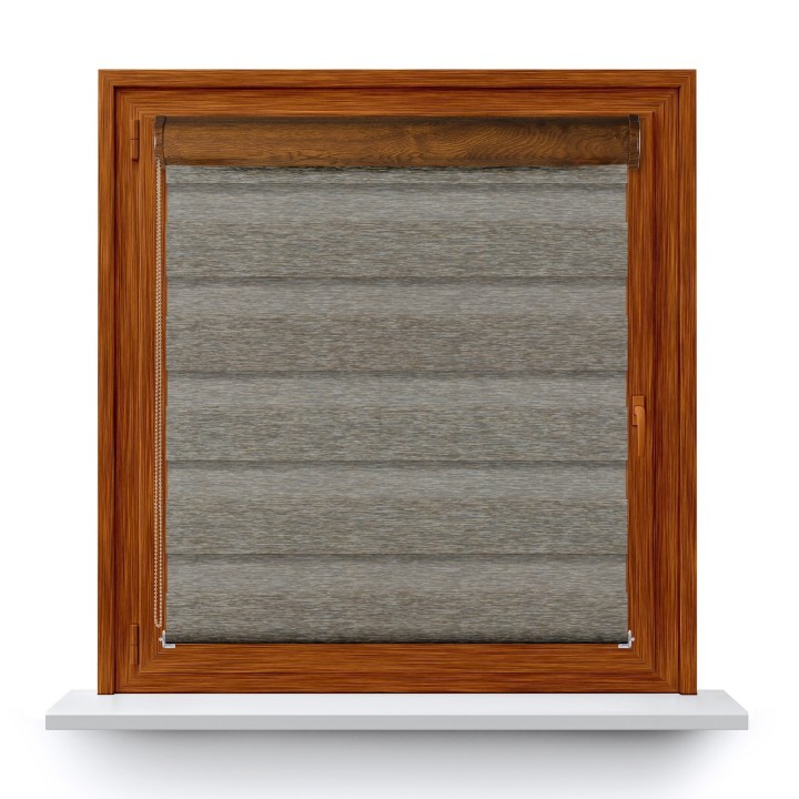 Roleta w kasecie PCV Dzień Noc Przyciemniająca Bahama XV z prowadnicą Brązowa Bh1505