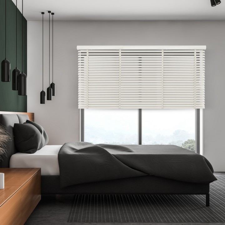 Żaluzja drewniana 50mm biały