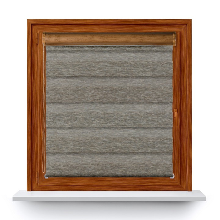 Roleta w kasecie PCV Dzień Noc Przyciemniająca Bahama XV z prowadnicą Brązowa Bh1505