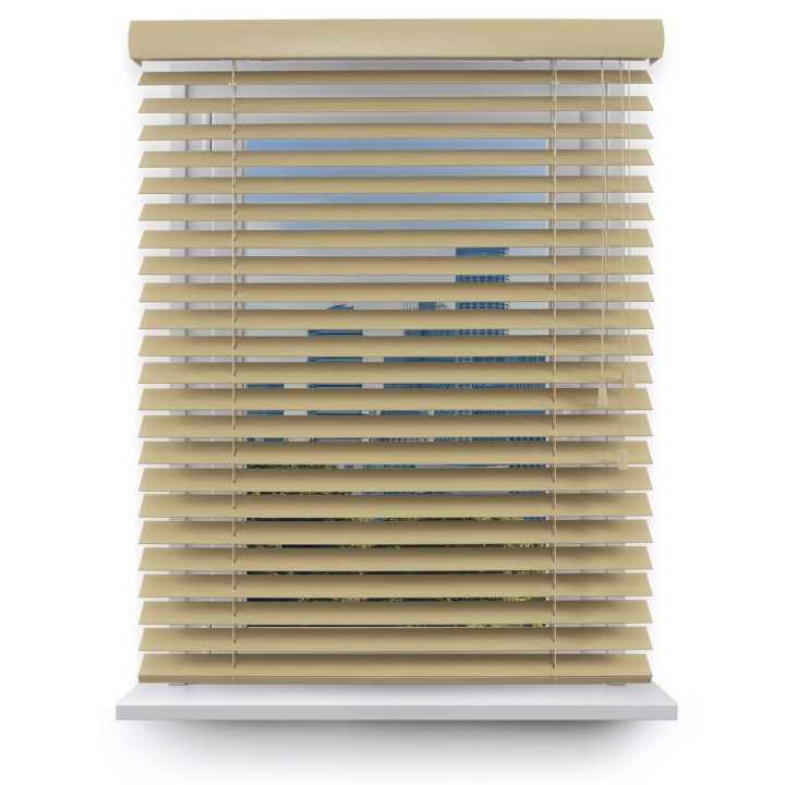Żaluzja drewniana 50mm jasny beż