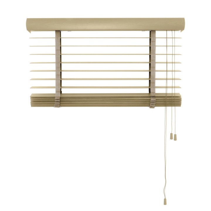 Żaluzja drewniana 50mm jasny beż