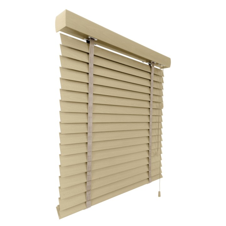 Żaluzja drewniana 50mm jasny beż