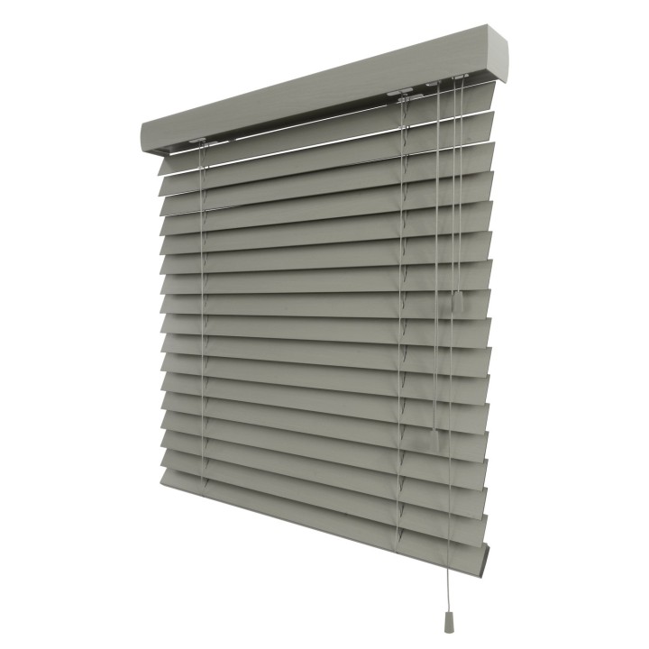 Żaluzja drewniana 50mm ciemy szary