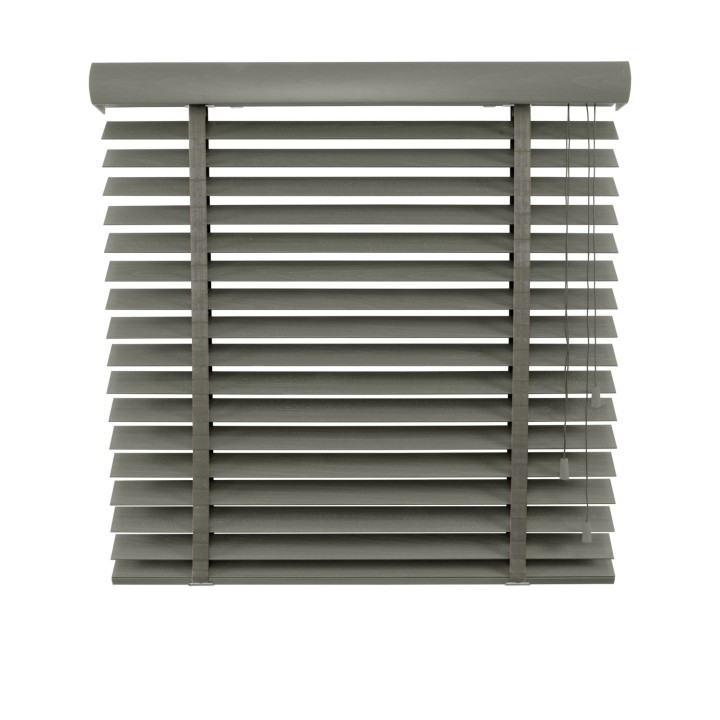 Żaluzja drewniana 50mm ciemy szary