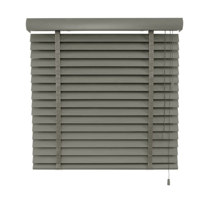 Żaluzja drewniana 50mm ciemy szary