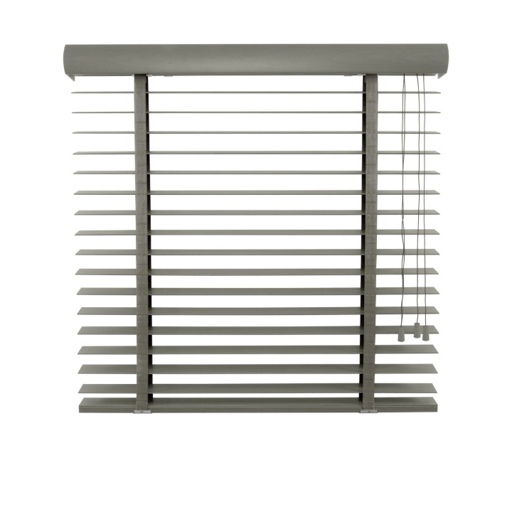 Żaluzja drewniana 50mm ciemy szary