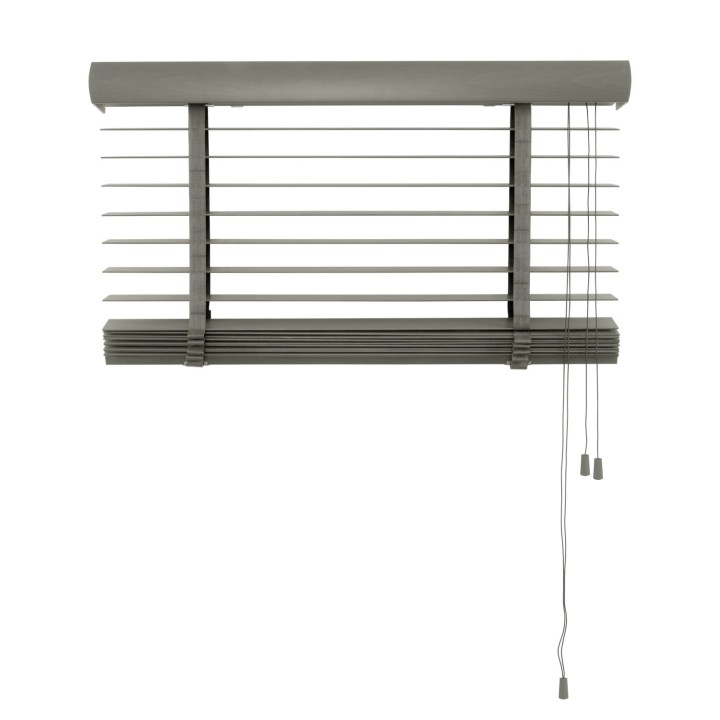 Żaluzja drewniana 50mm ciemy szary