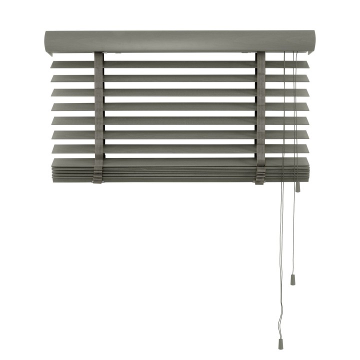 Żaluzja drewniana 50mm ciemy szary