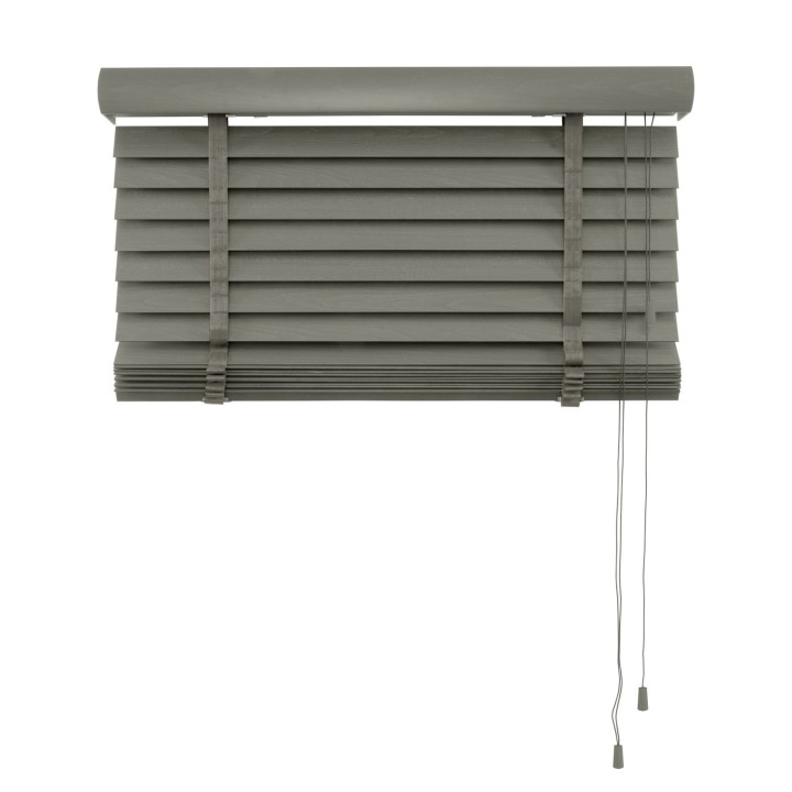 Żaluzja drewniana 50mm ciemy szary