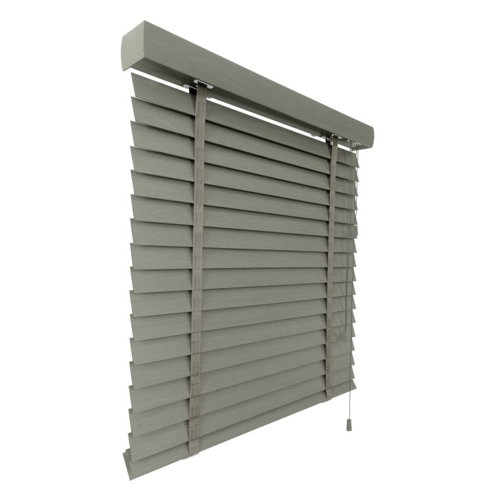 Żaluzja drewniana 50mm ciemy szary