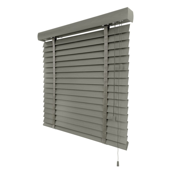 Żaluzja drewniana 50mm ciemy szary