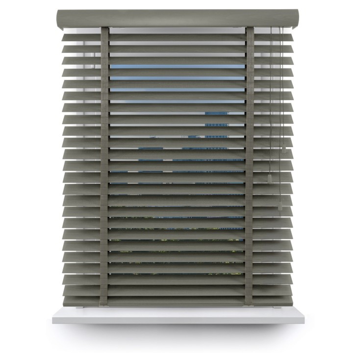 Żaluzja drewniana 50mm ciemy szary