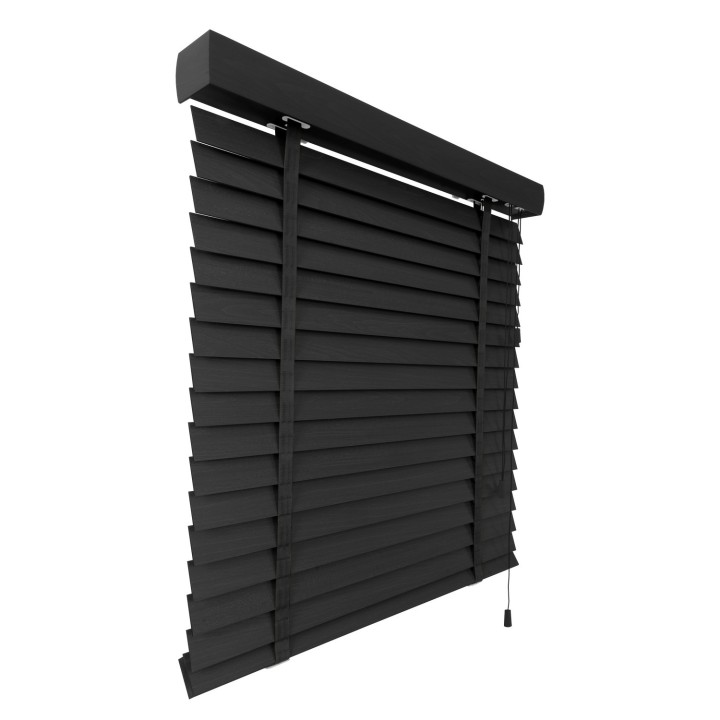 Żaluzja drewniana 50mm grafitowy