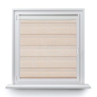 Roleta w kasecie PCV Dzień Noc Przyciemniająca Bahama XV z prowadnicą Beżowa Bh1504