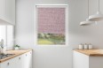 Roller blind in PVC cassette with a guide Borneo claret 106