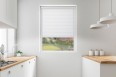 Roller blind in PVC cassette with a guide EX ice&white 71