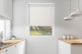 Roller blind in PVC cassette with a guide EX beige 74