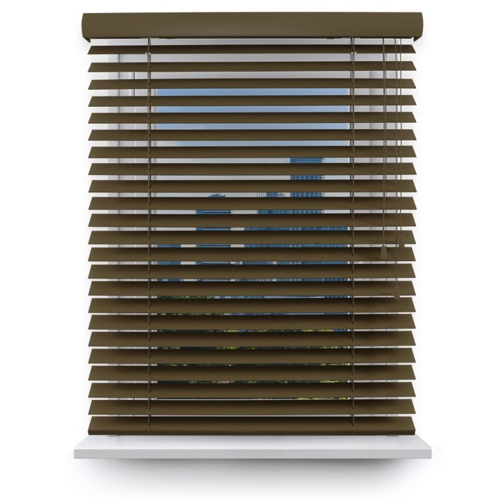 Żaluzja drewniana 50mm orzech