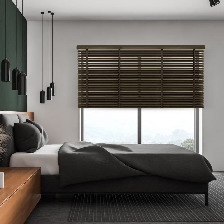 Żaluzja drewniana 50mm orzech