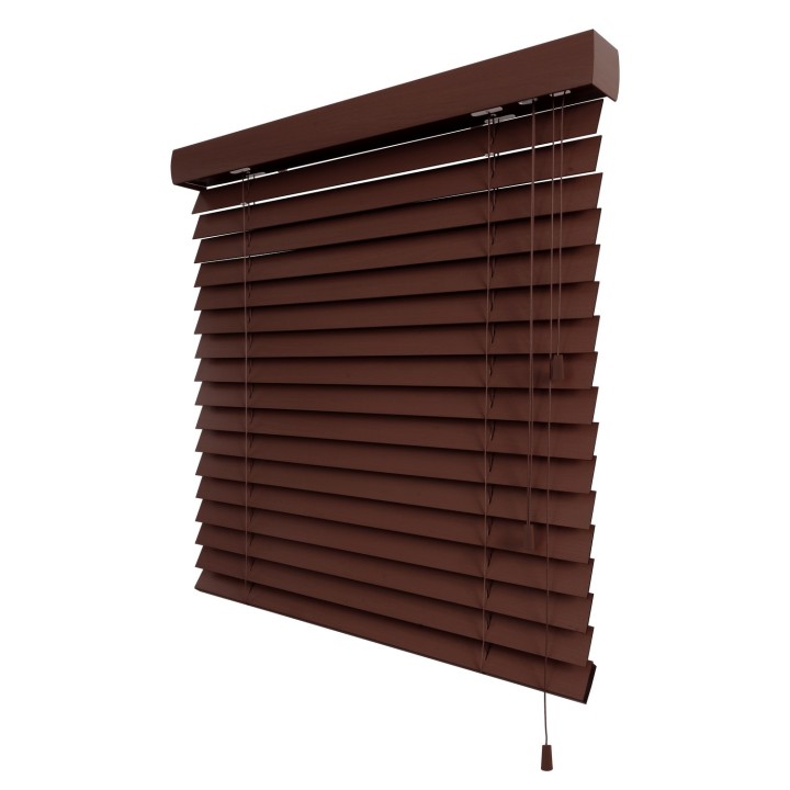 Żaluzja drewniana 50mm machoń