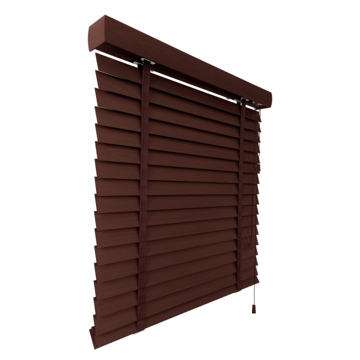 Żaluzja drewniana 50mm machoń