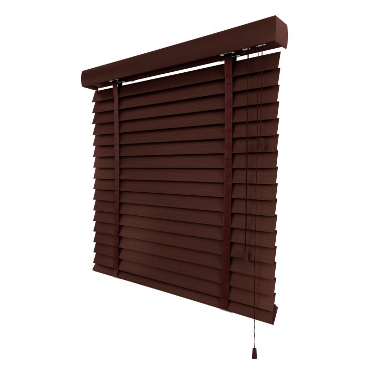 Żaluzja drewniana 50mm machoń