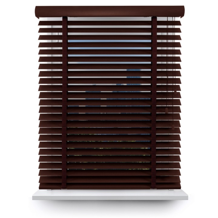 Żaluzja drewniana 50mm machoń