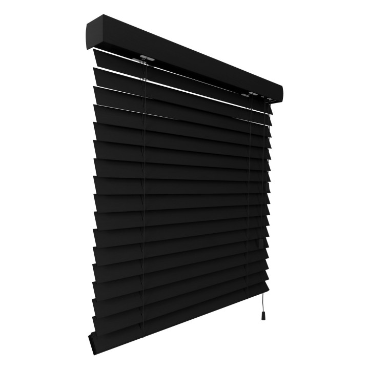 Żaluzja drewniana 50mm czarny