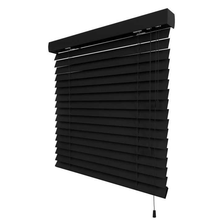 Żaluzja drewniana 50mm czarny
