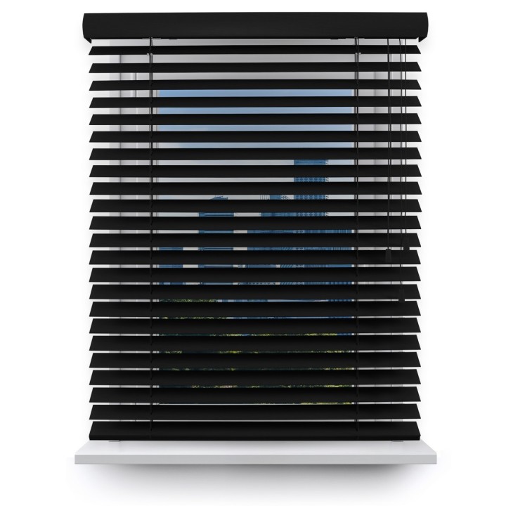 Żaluzja drewniana 50mm czarny