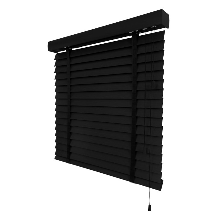 Żaluzja drewniana 50mm czarny