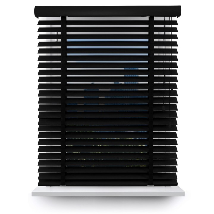 Żaluzja drewniana 50mm czarny