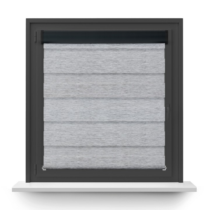 Roleta w kasecie PCV Dzień Noc Przyciemniająca Bahama XV bez prowadnic Szara Bh1501
