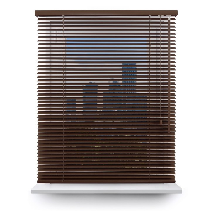 Żaluzja bambusowa 25mm ciemny orzech