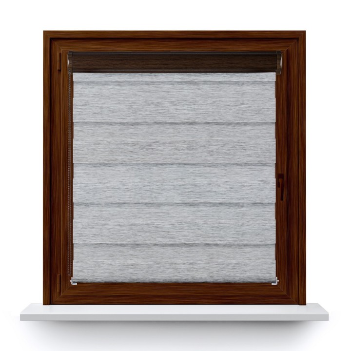 Roleta w kasecie PCV Dzień Noc Przyciemniająca Bahama XV bez prowadnic Szara Bh1501